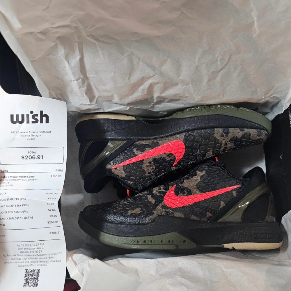 Kobe VI Proto Italian Camo